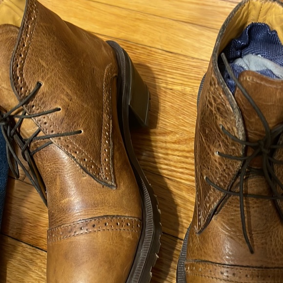 Dr. Martens MIE Granny Brogue Y2K Block Heel Ankle Boots UK 7/US10 - Picture 10 of 14